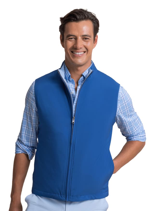 Southern Tide Men's Harbor Reversible Vest - Navy LG