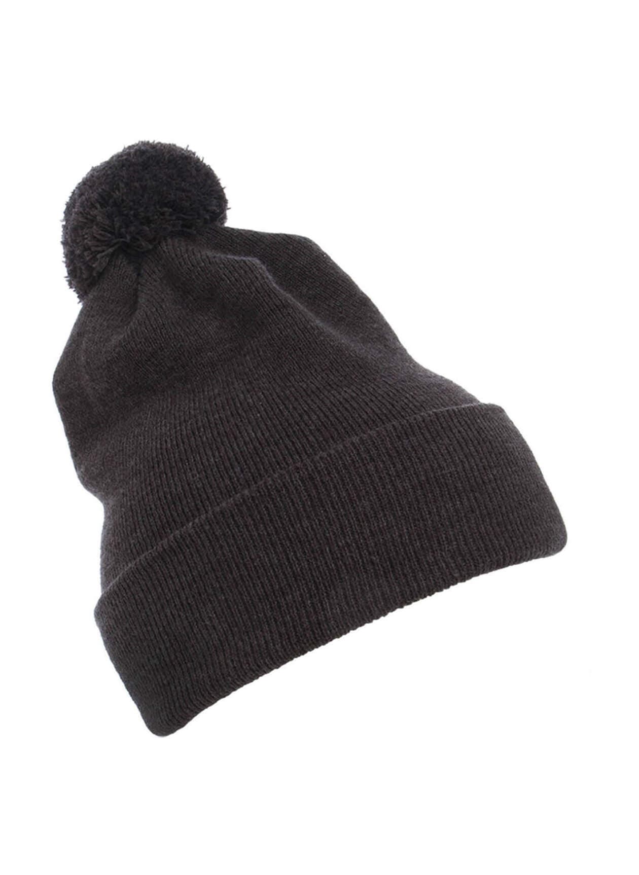 Yupoong Cuffed Knit Beanie with Pom Pom Hat