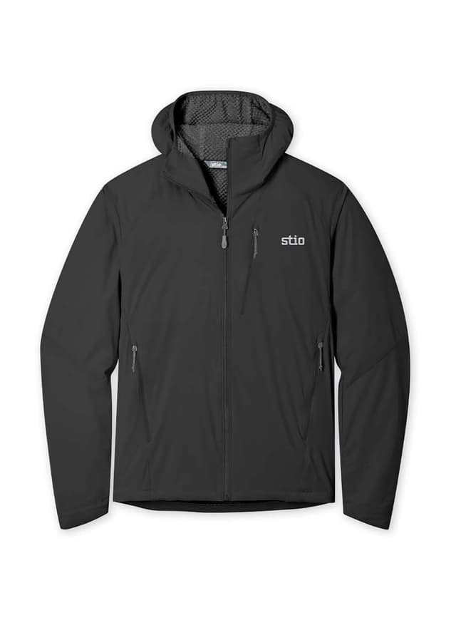 STIO Men's Dawner Hooded Jacket - Black LG