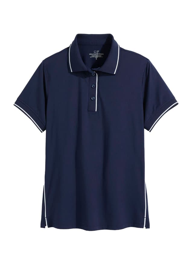 Vineyard Vines Women's Golf Polo S25 - Navy LG