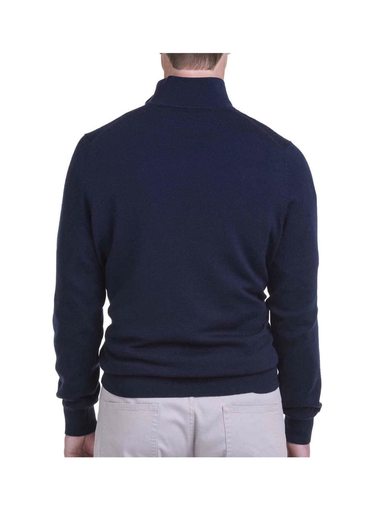 Fairway & Greene Men's Baruffa Quarter-Zip Windsweater - Navy LG