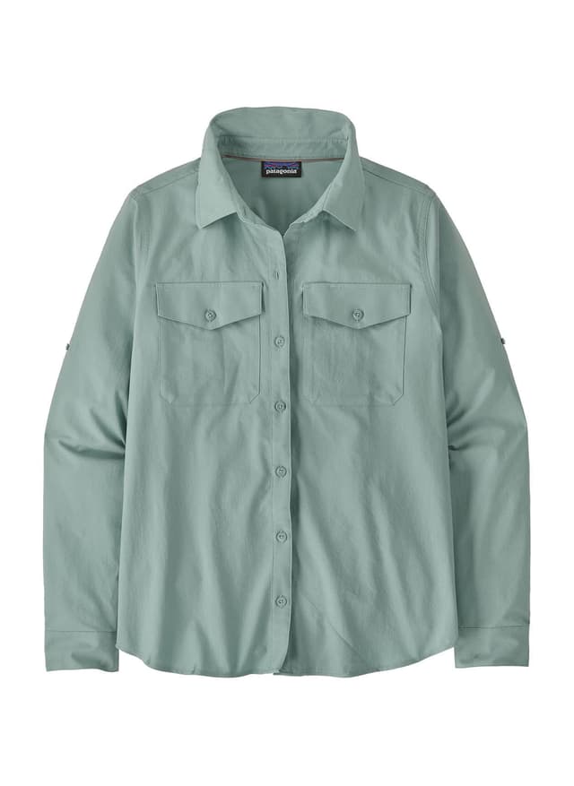 Patagonia Women's Long Sleeve Self Guided Sun Shirt - Blue LG