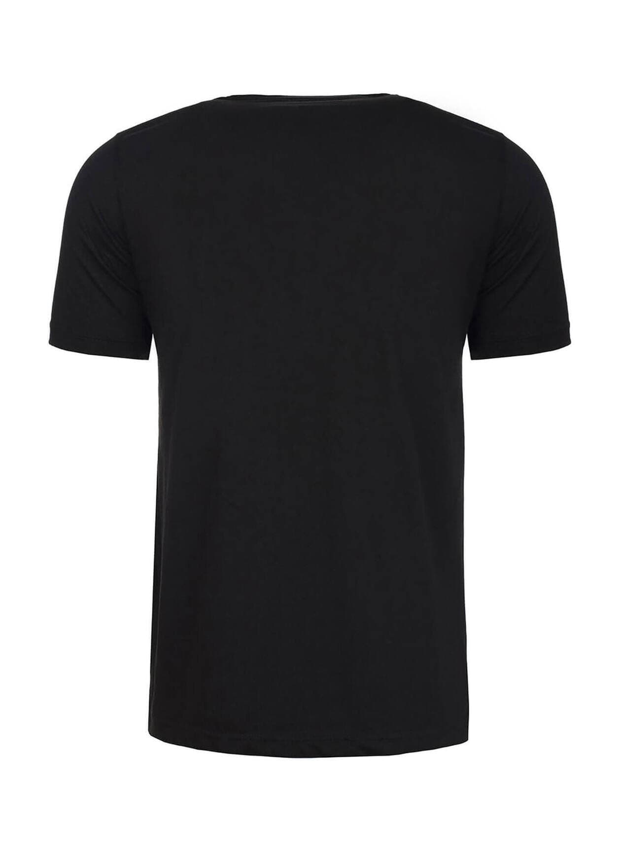 Next Level Unisex Poly/Cotton Crew T-Shirt - Black 3XL