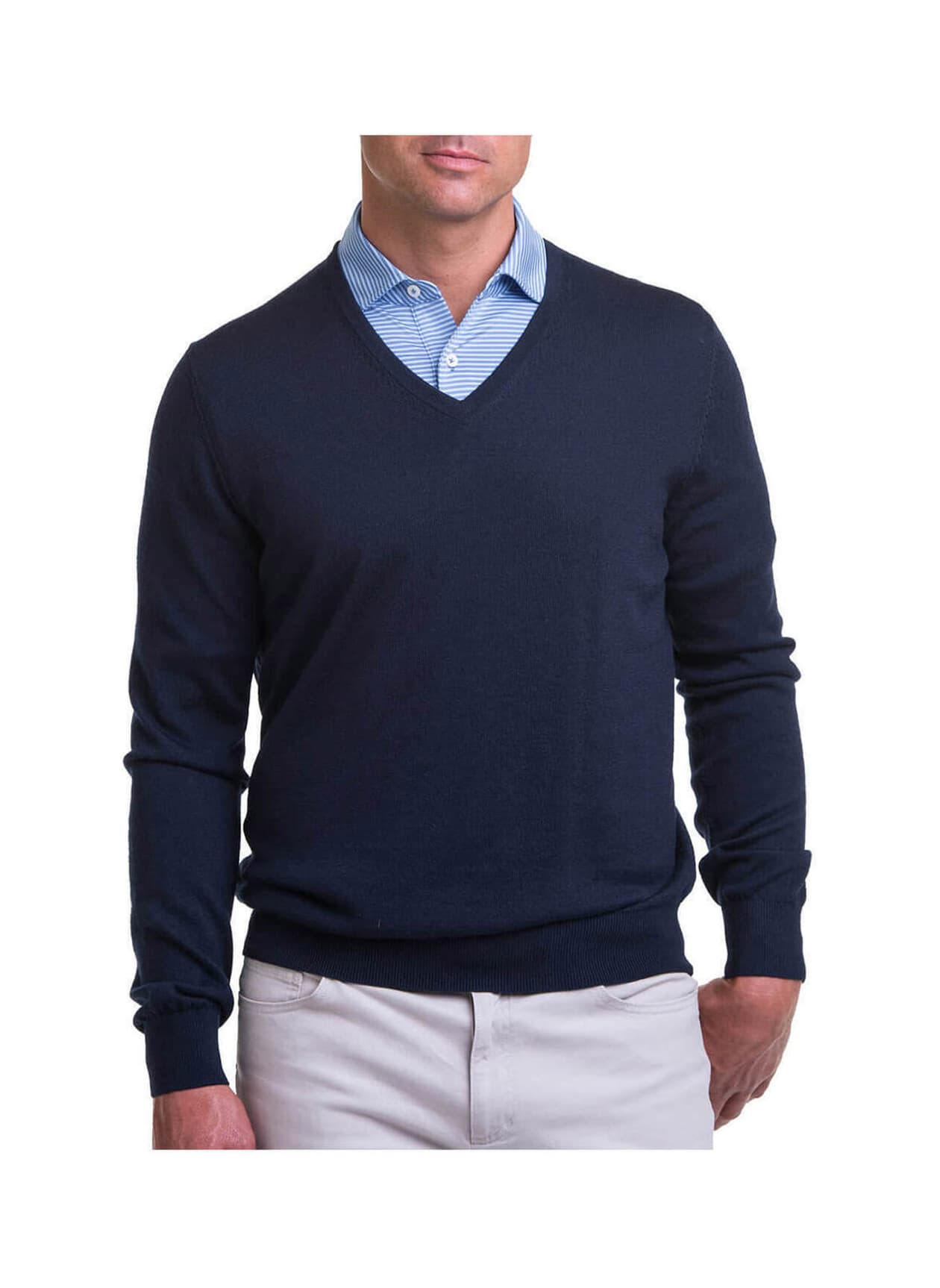 Fairway & Greene Men's Baruffa V-Neck Sweater