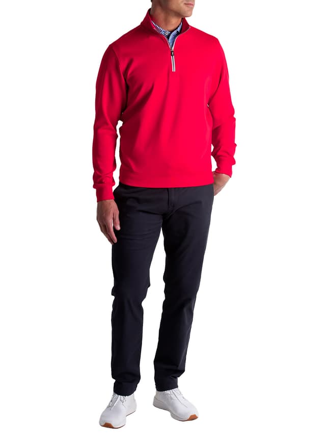 Fairway & Greene Men's Caves Quarter-Zip - Red 3XL