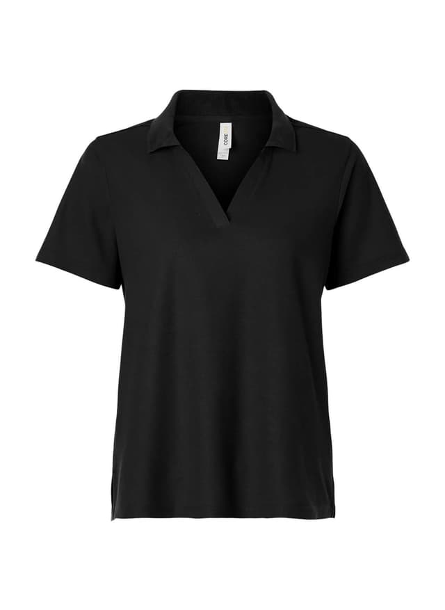 Core 365 Women's Resolve CVC Performance Pique Polo - Black 3XL