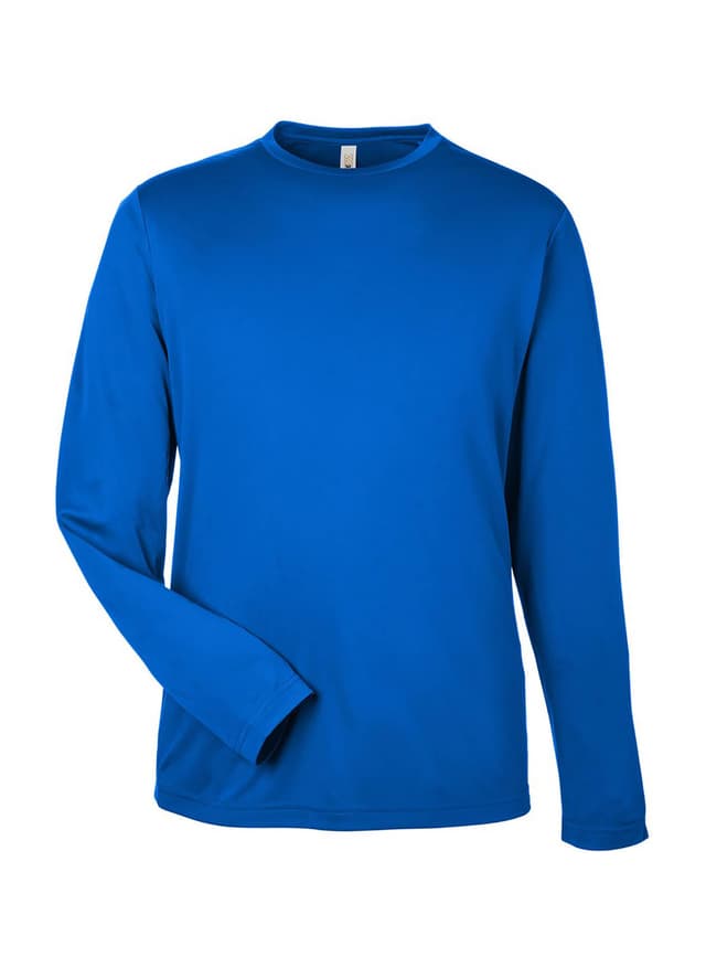 Core 365 Men's Capital Performance Long-Sleeve T-Shirt - Blue 3XL