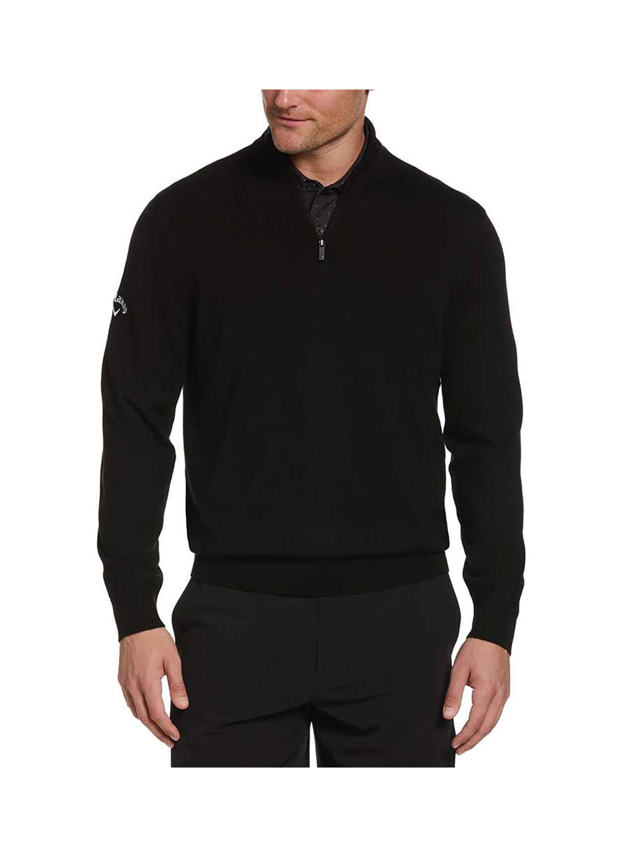 Callaway Golf Men's Quarter-Zip Merino Sweater