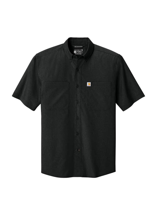 Carhartt Men's Force Sun Defender Short Sleeve Shirt - Black 3XL