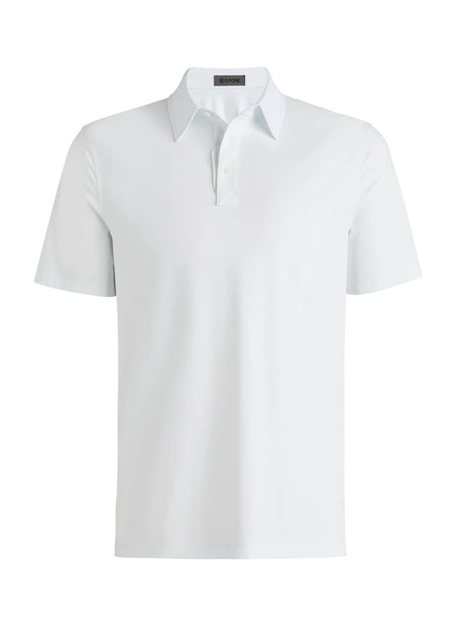 G/FORE	 Men's Fine Stretch Jacquard Polo - Cyan 3XL