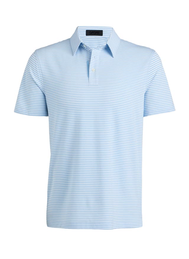G/FORE	 Men's All Play Stripe Polo - Cyan 3XL