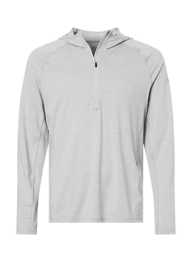 HUK Men's Atoll Hooded Half-Zip - Light Grey LG