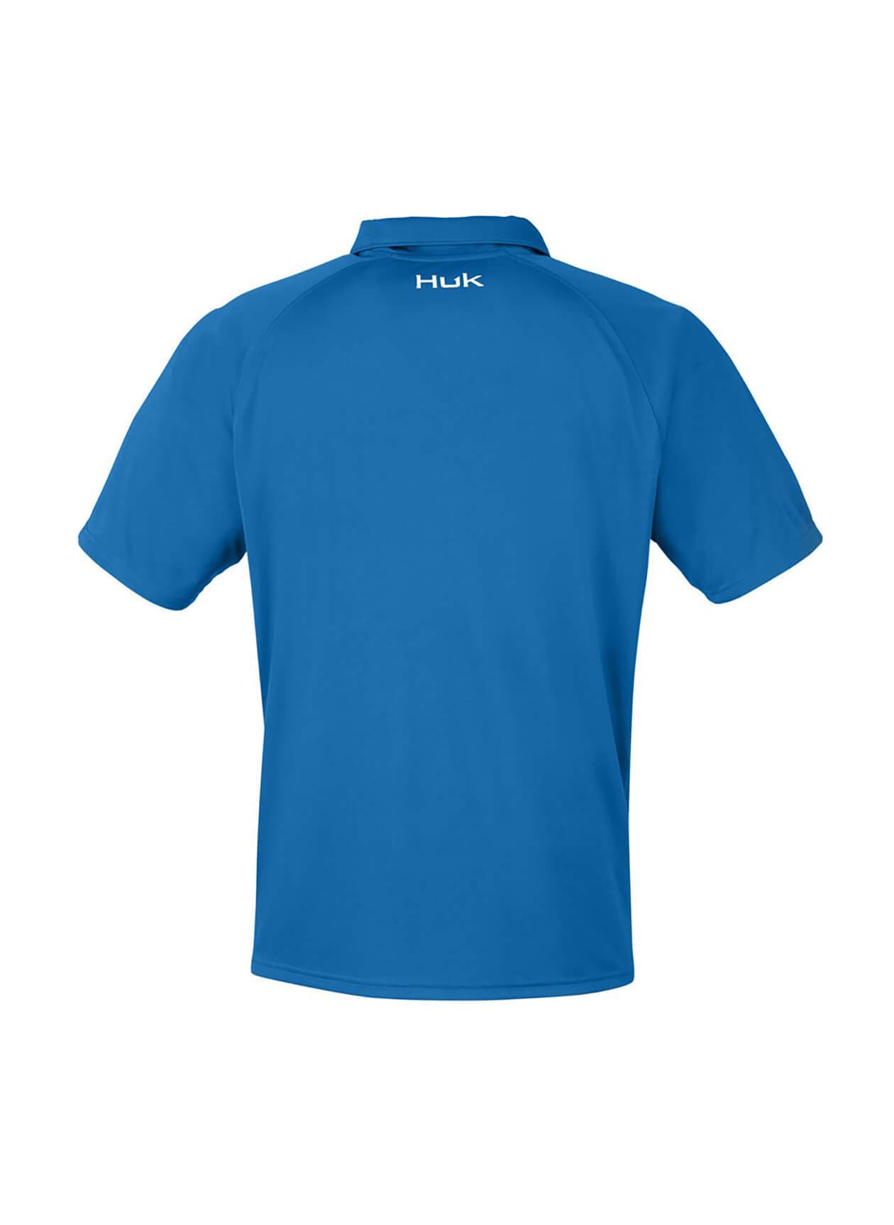 HUK Men's LoPro Solid Performance Polo - Blue LG
