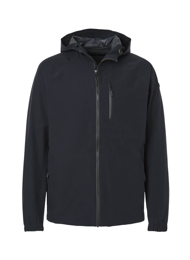 HUK Men's Rover Rain Jacket - Black LG