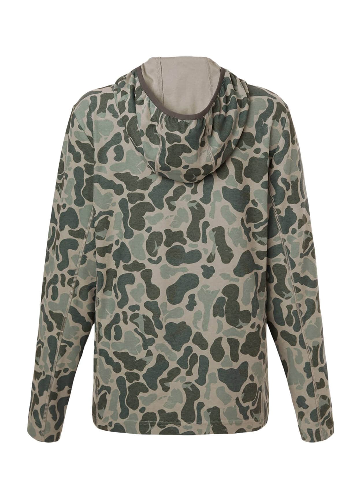 HUK Women's Coldfront+ KC Print Hoodie - Dark Grey LG