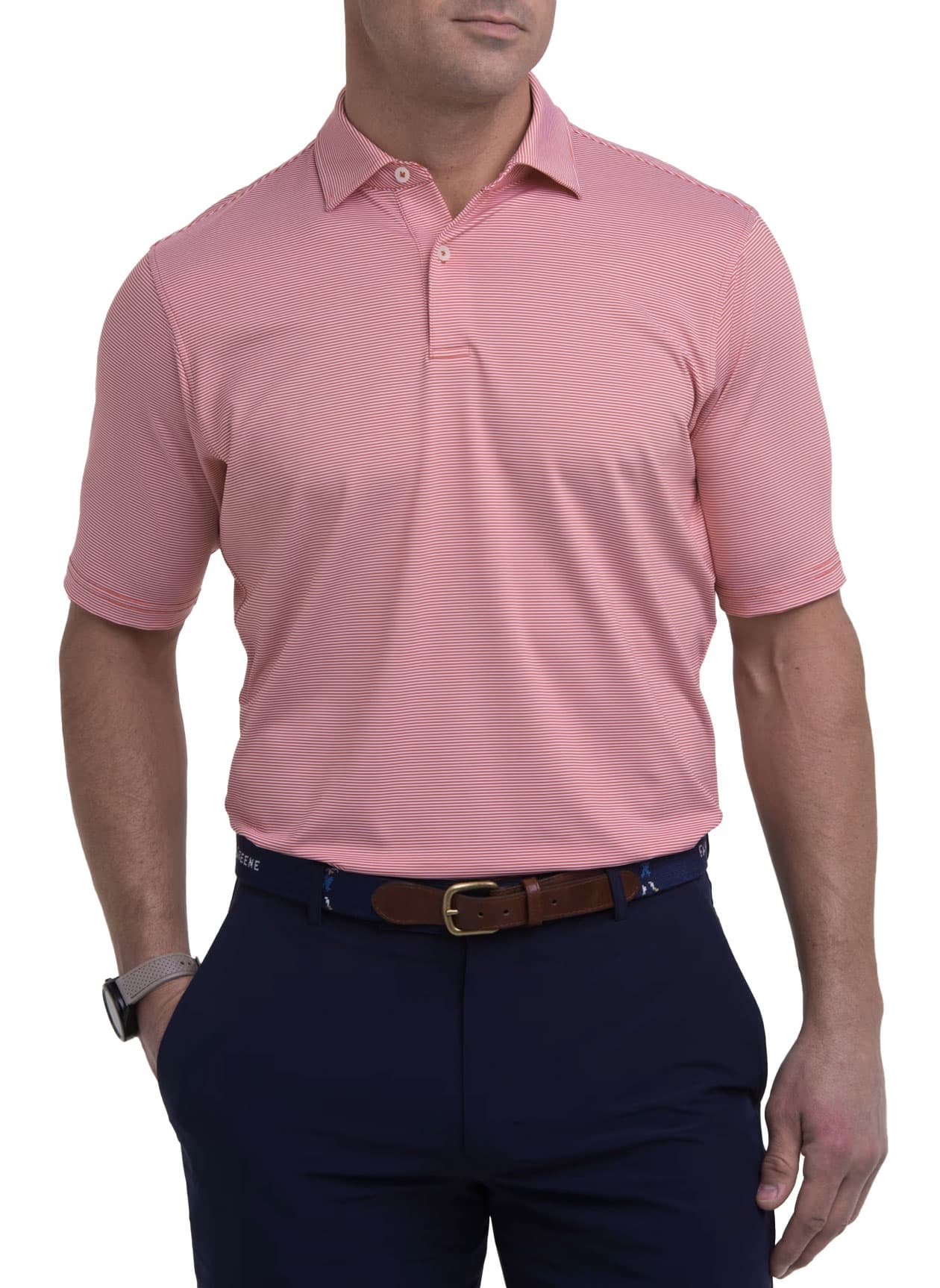 Fairway & Greene Men's Mini Stripe Polo