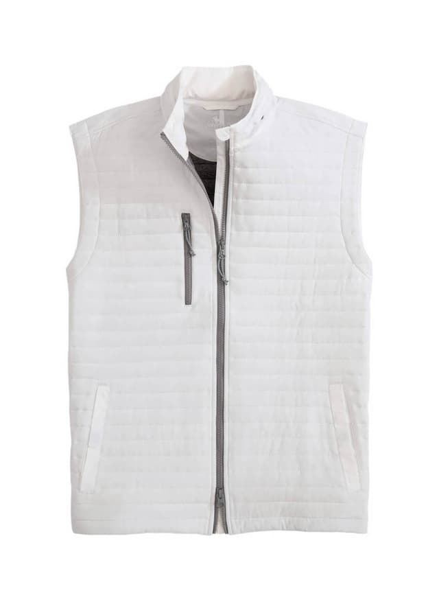 Johnnie-O Men's Crosswind Prep-formance Vest - White 3XL