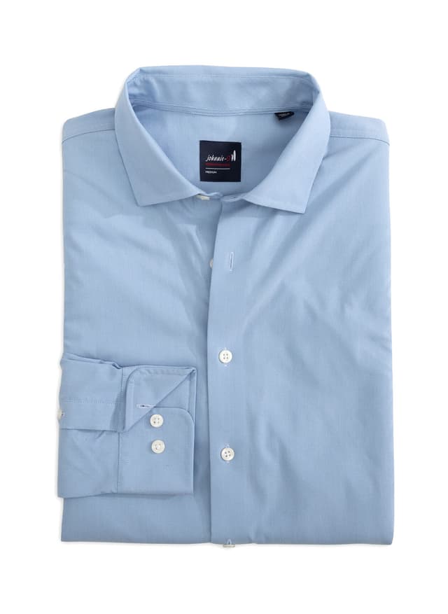 Johnnie-O Men's Travis Shirt - Cyan 3XL