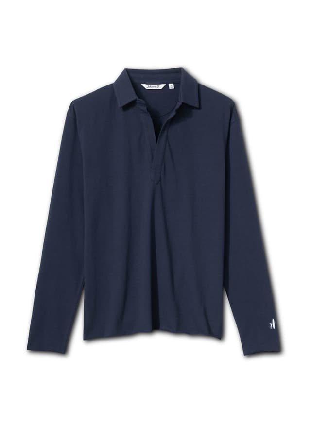 Johnnie-O Women's Louise Long-Sleeve Polo - Navy (NAVY) LG
