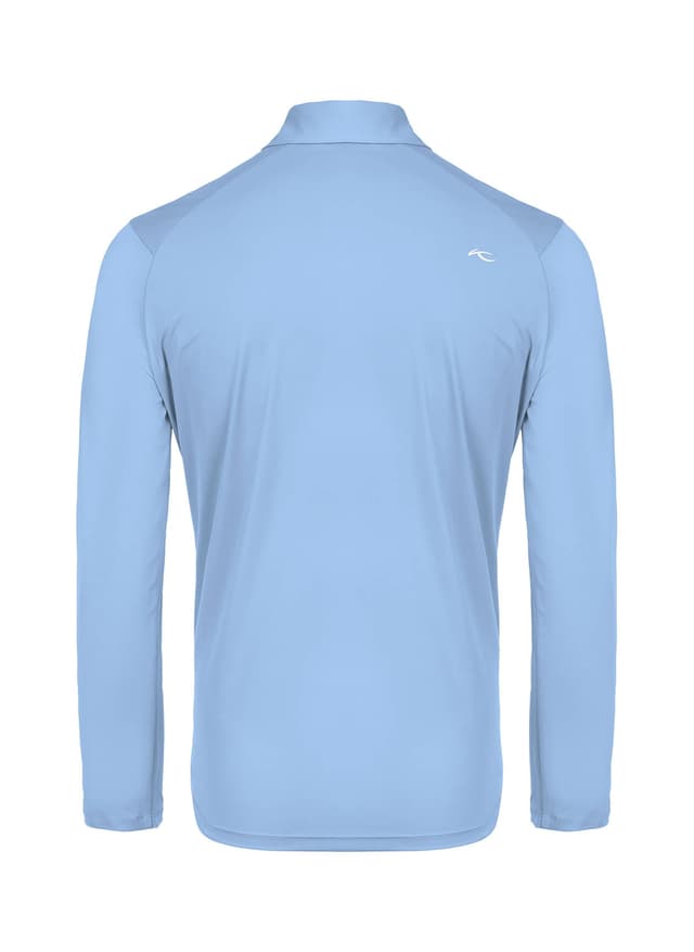 Kjus Men's Cool Point Polo Long Sleeve - S26 - Blue 3XL