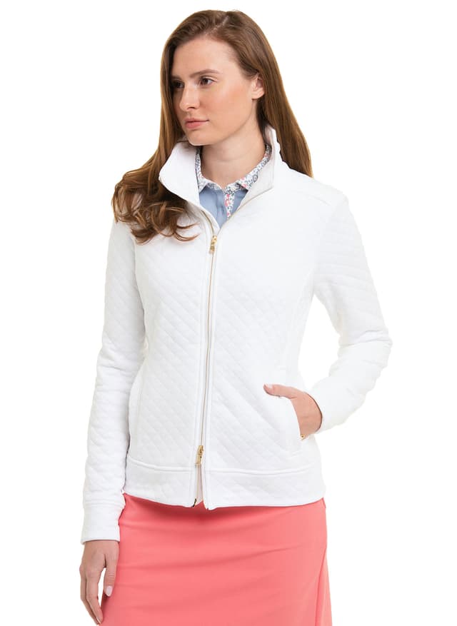 Fairway & Greene Women's Ramsey Quilted Jacket - White LG