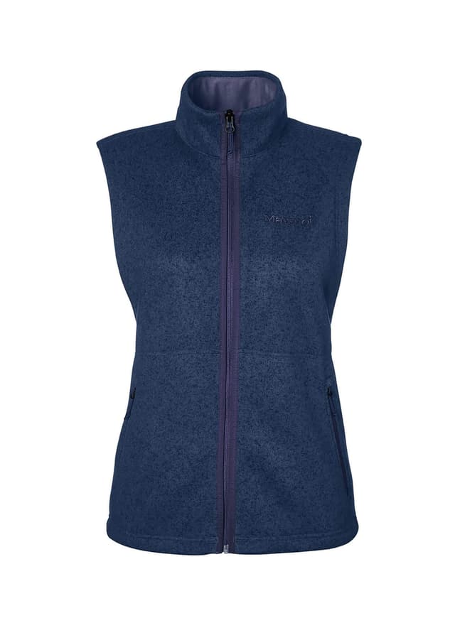 Marmot Women's Drop Line Fleece Vest - Navy LG