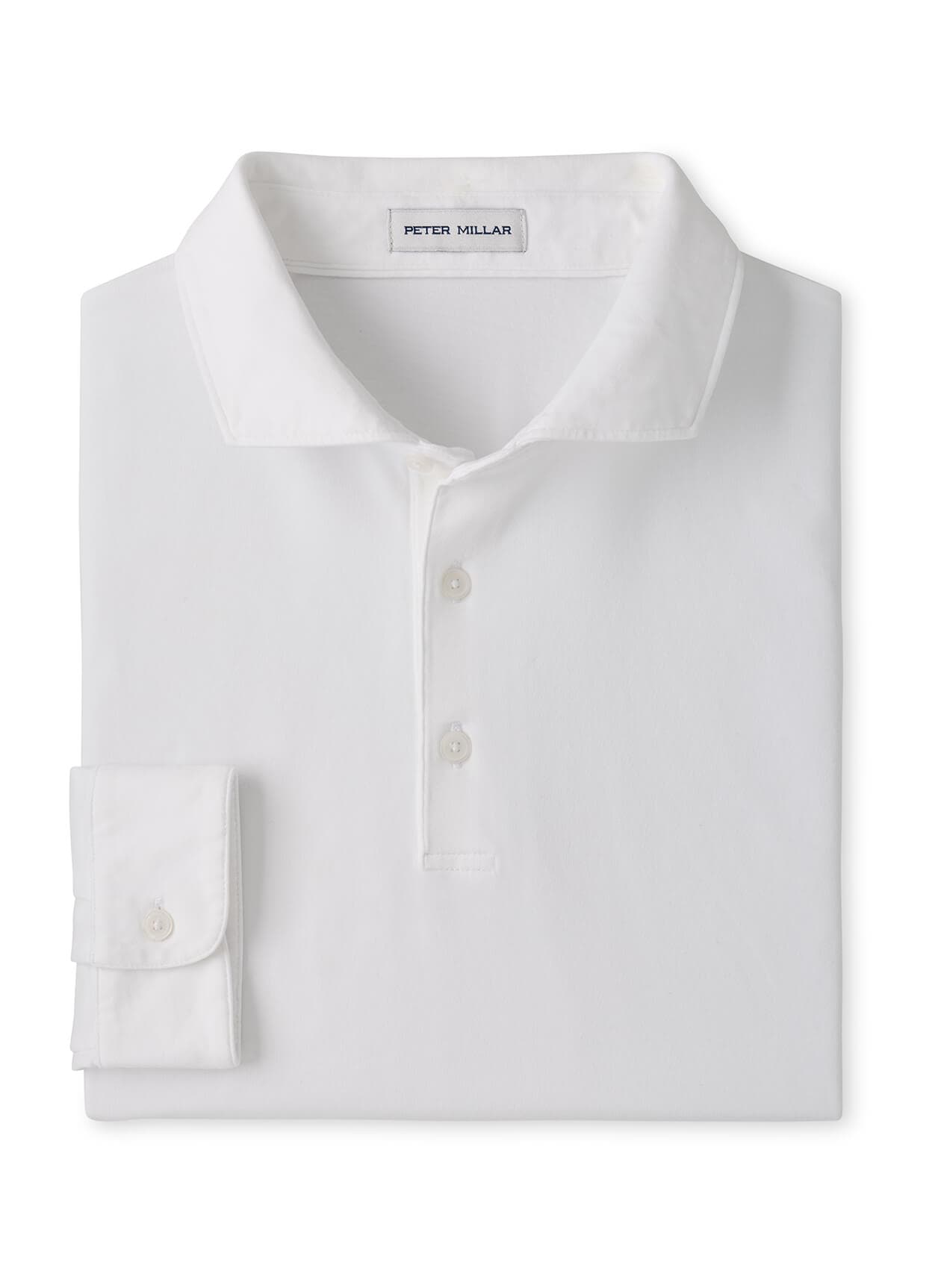 Peter Millar Men's Crown Flex Cotton Long-Sleeve Polo