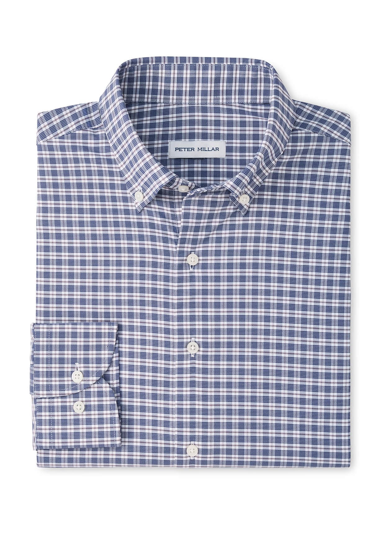Peter Millar Men's Clark Performance Twill Sport Shirt