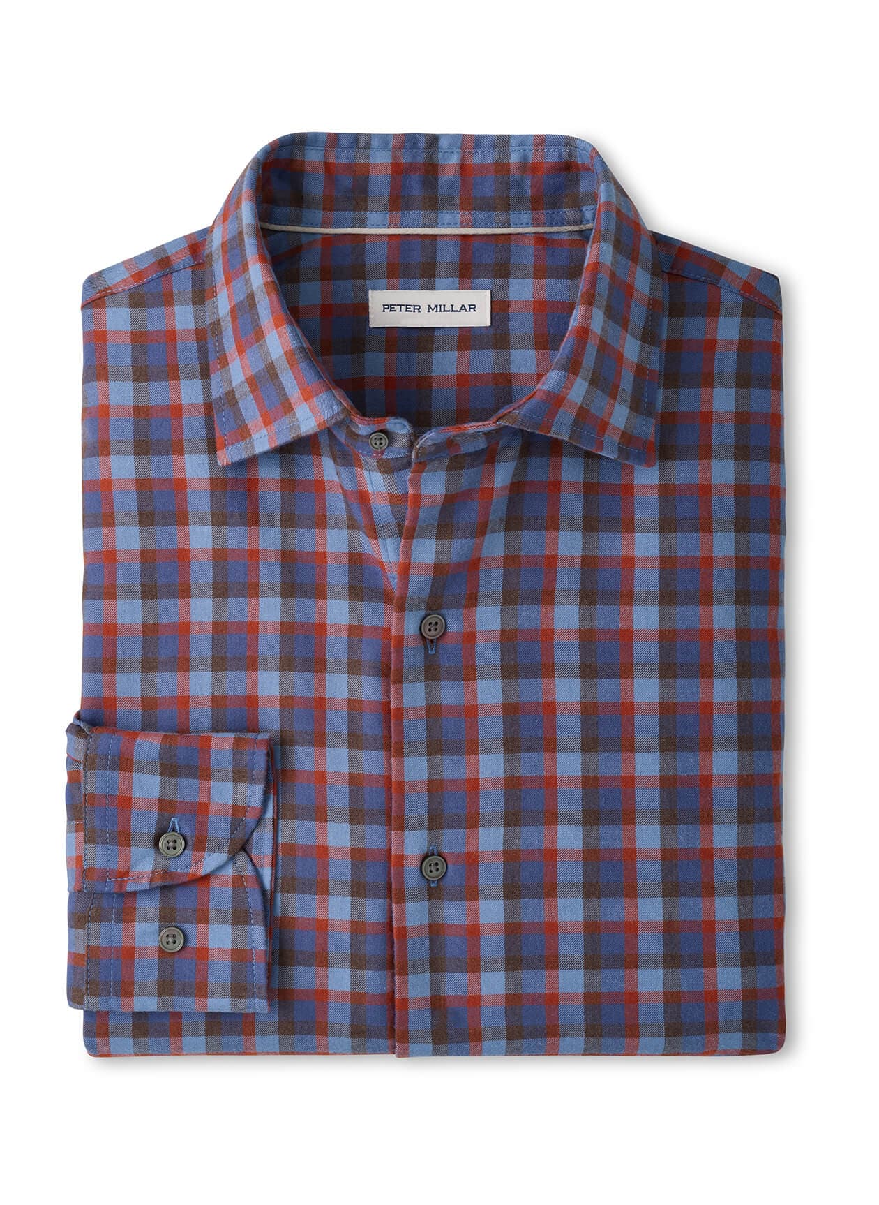 Peter Millar Men's Theodore Performance Flannel Sport Shirt