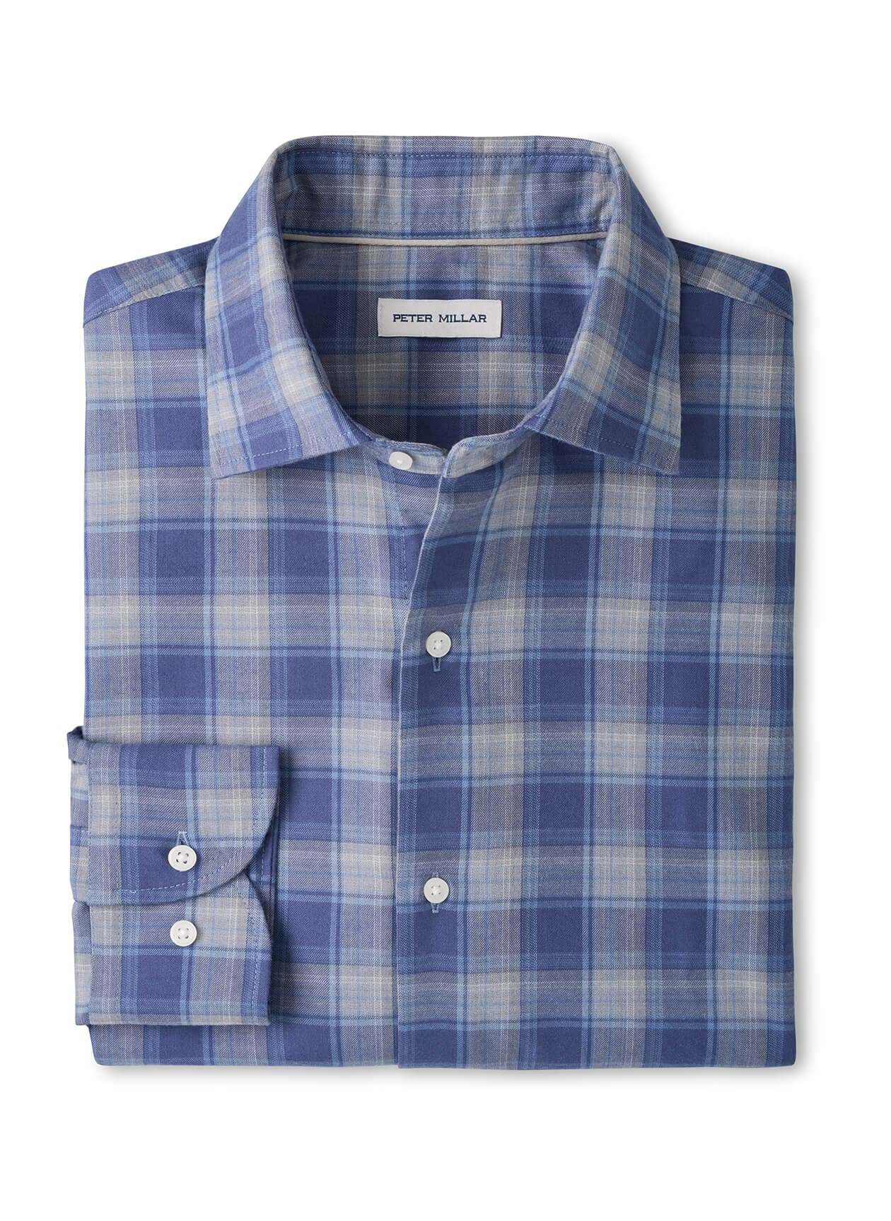 Peter Millar Men's Cannon Performance Flannel Sport Shirt