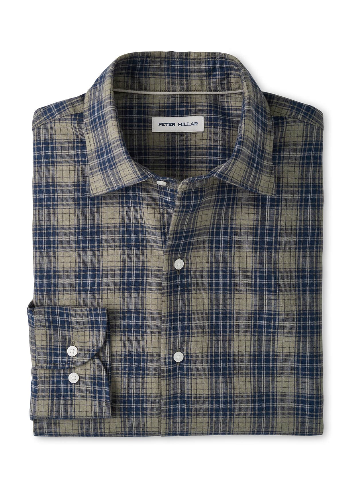 Peter Millar Men's Dean Performance Flannel Sport Shirt