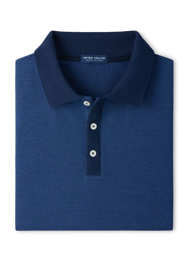 Peter Millar Men's Barnes Knit Polo - Navy 3XL