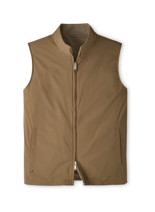 Peter Millar Men's Ryder Reversible Vest F26 - Brown 3XL