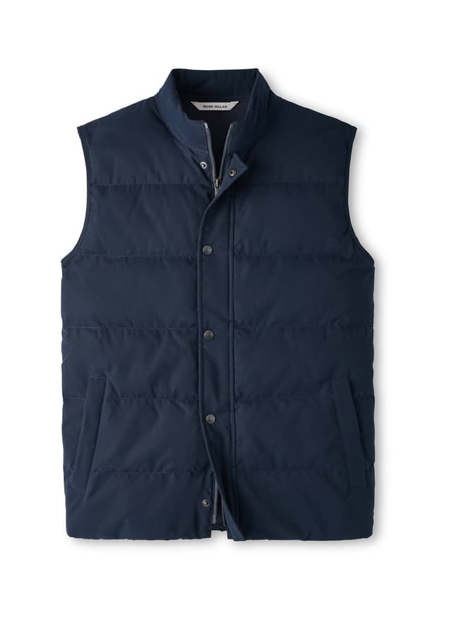 Peter Millar Men's Bedford Quilted Vest - Navy 3XL