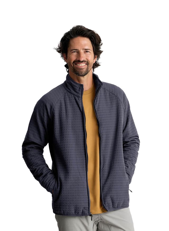 Free Fly Men's Gridback Fleece Jacket - Navy LG