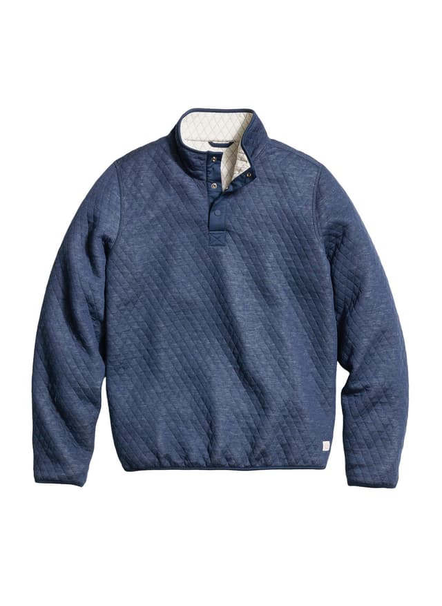 Marine Layer Men's Reversible Corbet Pullover - Navy 3XL