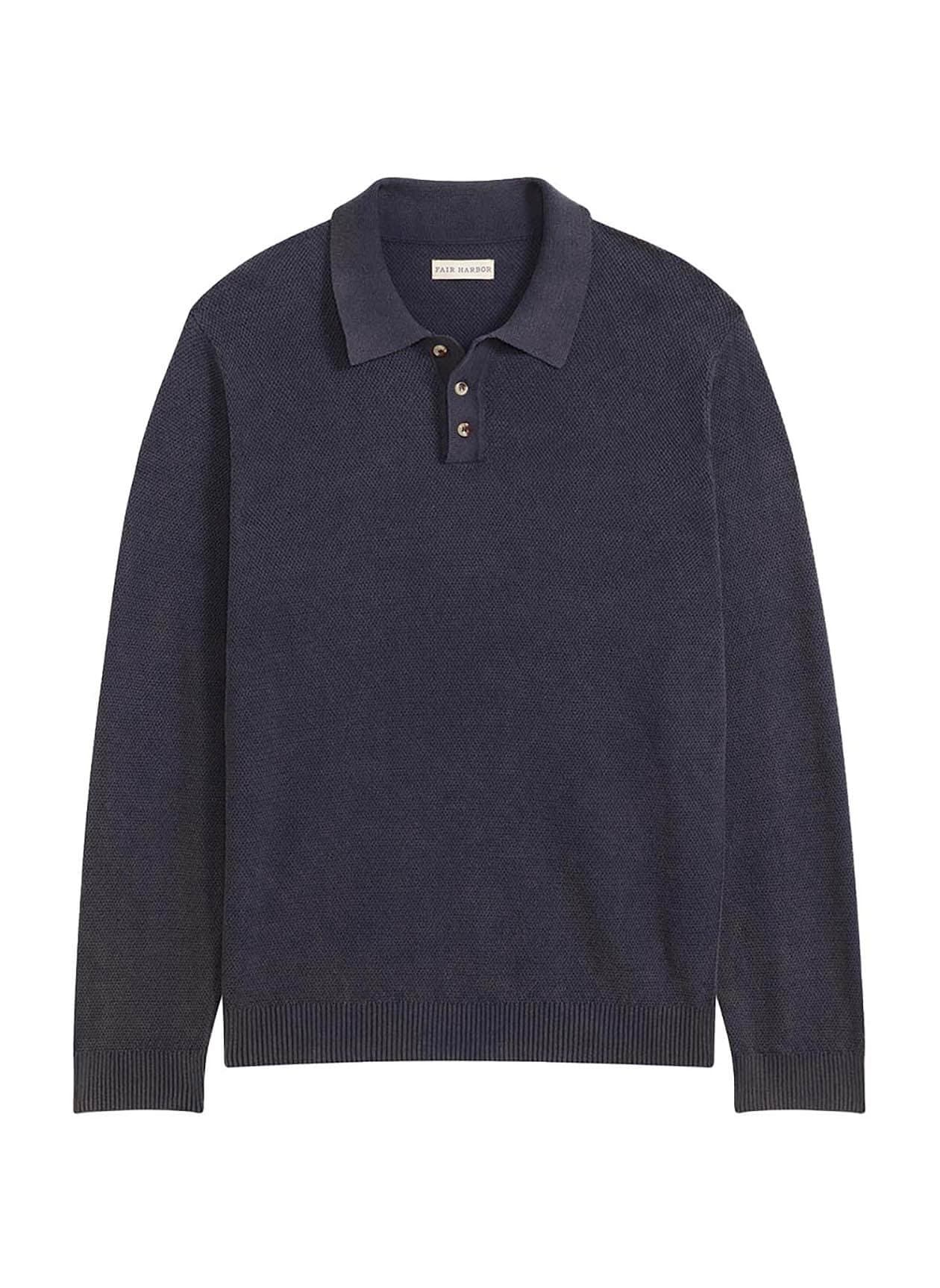 Fair Harbor Men's Mariner Long Sleeve Polo