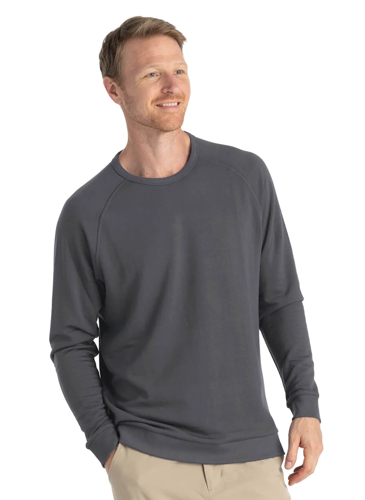 Free Fly Men's Bamboo Lightweight Fleece Crew
