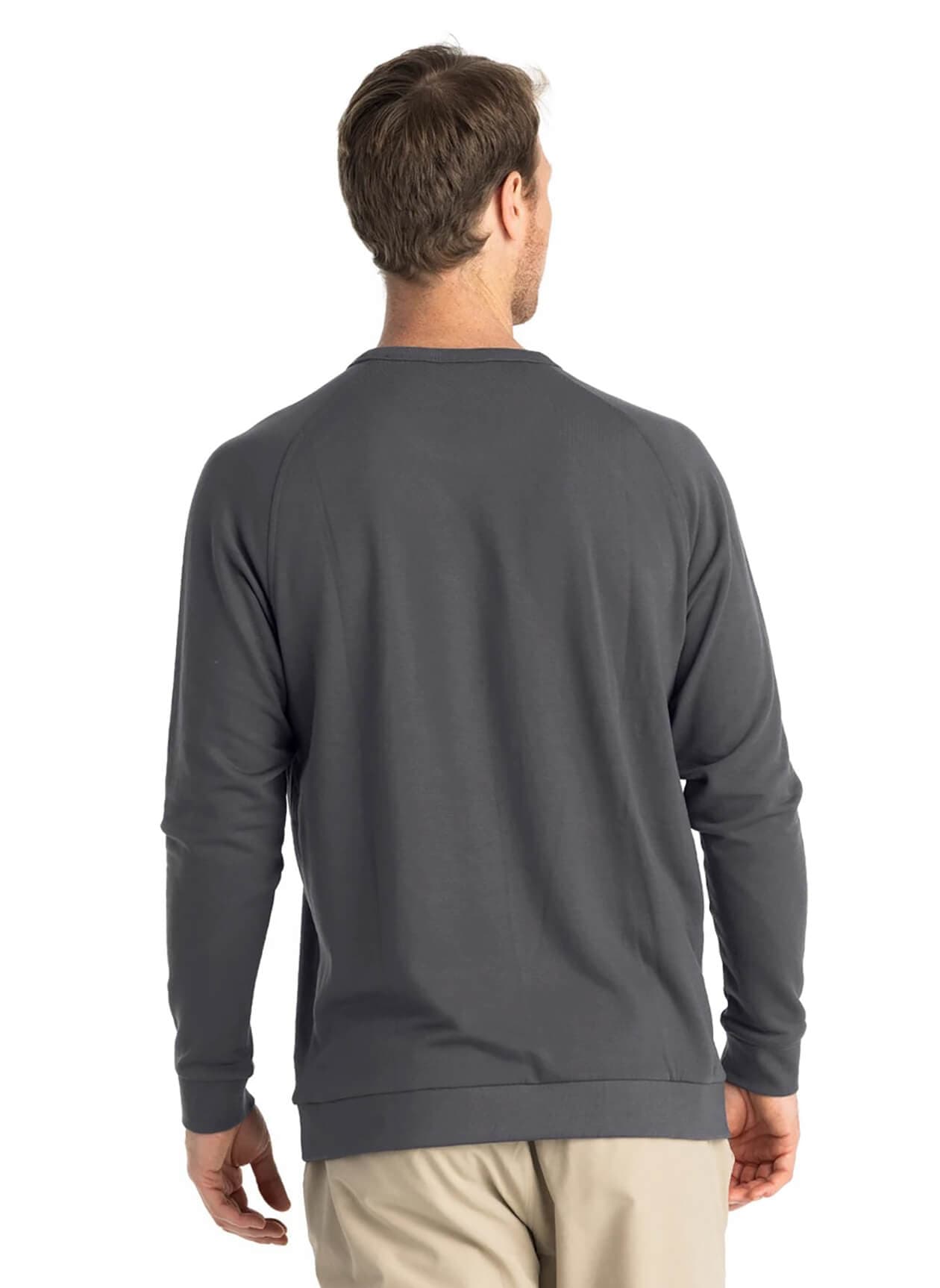 Free Fly Men's Bamboo Lightweight Fleece Crew - Black 3XL
