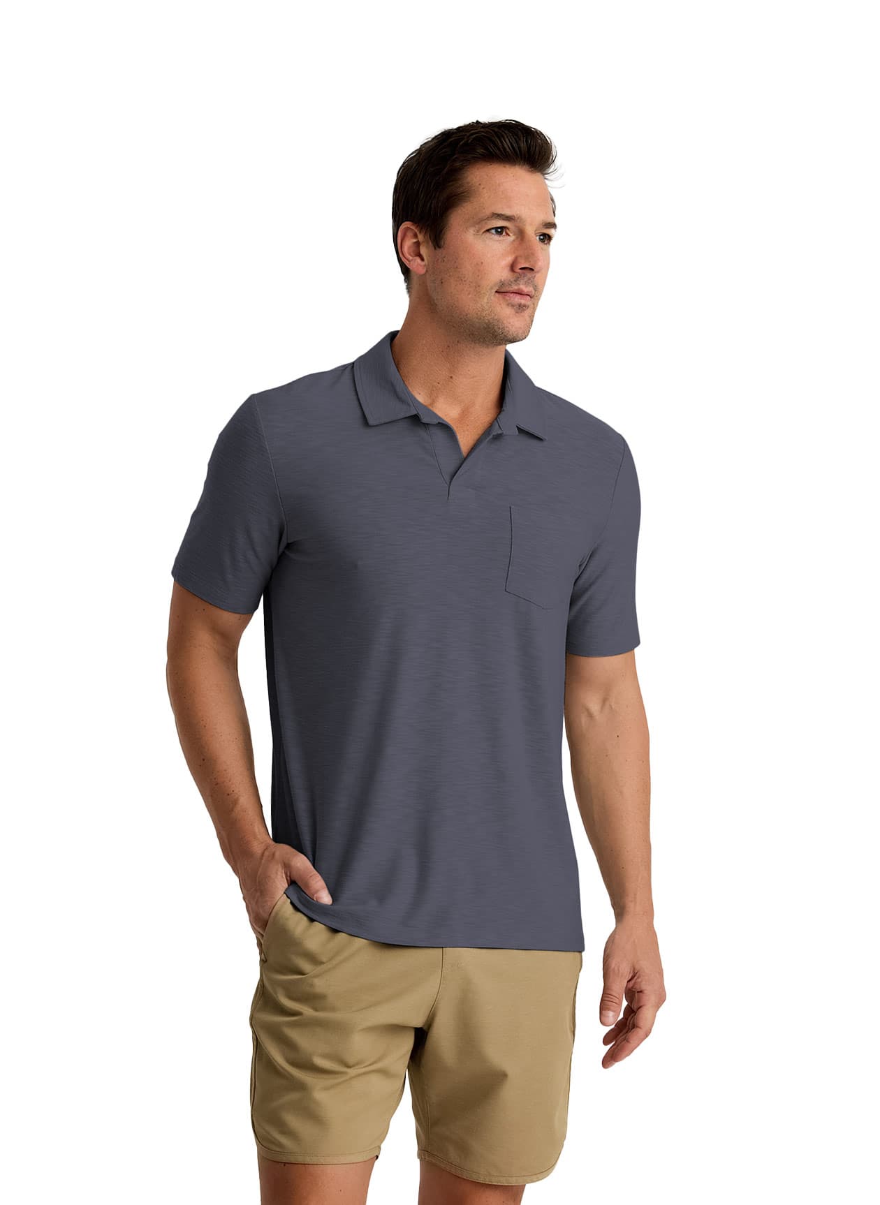 Free Fly Men's Bamboo Slub Polo II