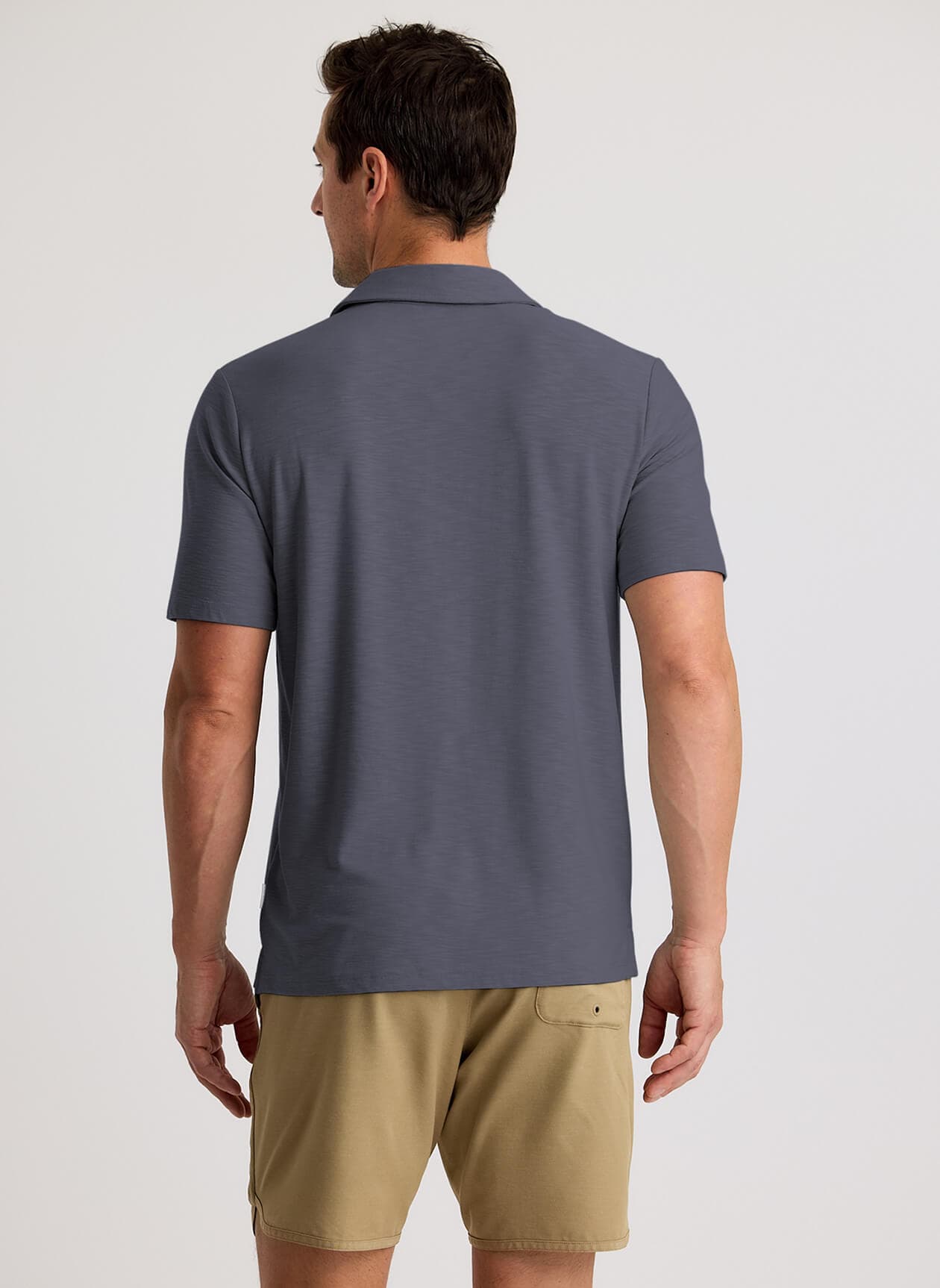 Free Fly Men's Bamboo Slub Polo II - Dark Grey 3XL