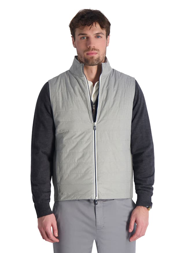Fairway & Greene Men's Mariner Vest - Light Grey LG