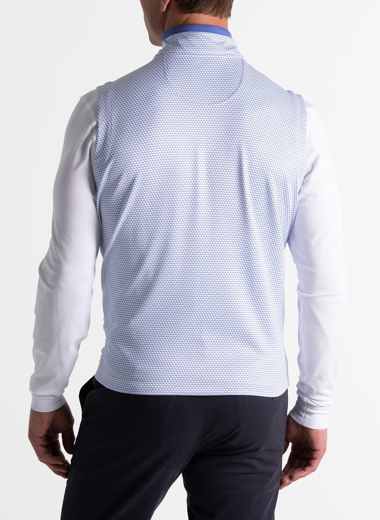 Fairway & Greene Men's Wave Quarter-Zip Vest - White LG