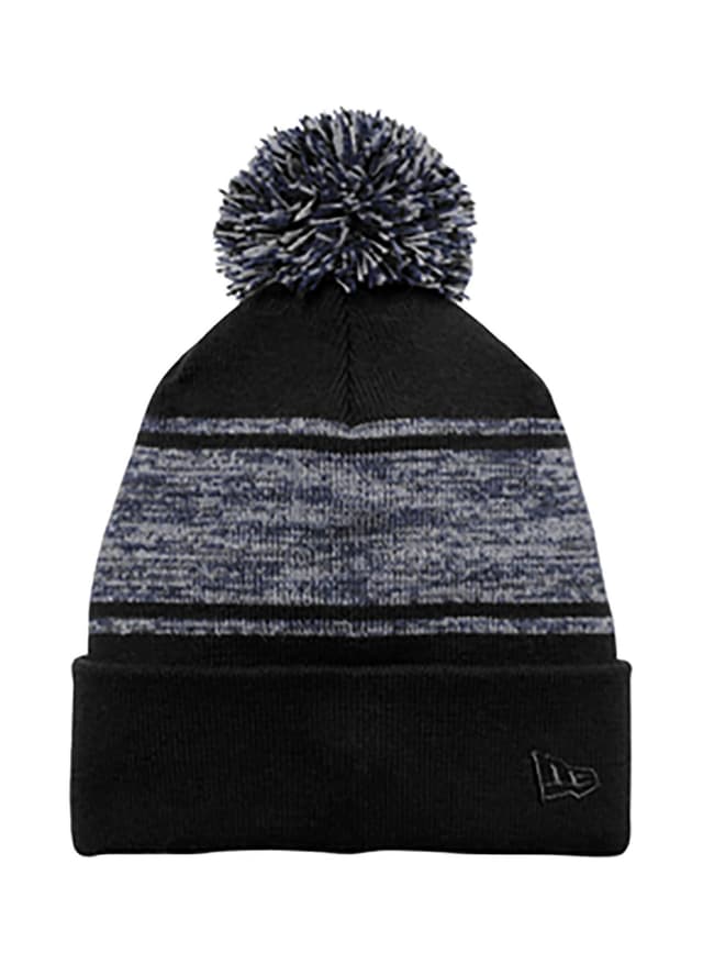 New Era Knit Chilled Pom Beanie - Navy MISC