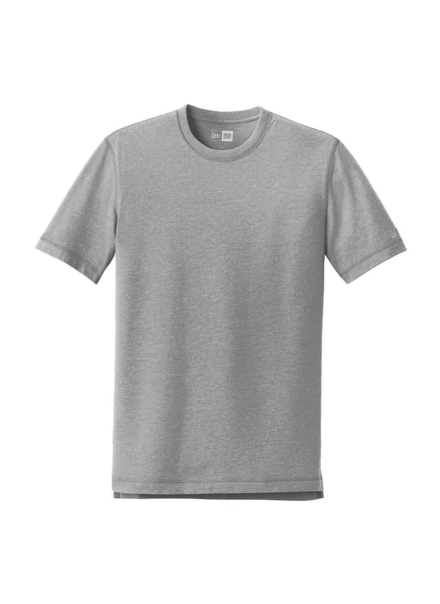 New Era Men's Sueded Cotton Blend Crew T-Shirt - Light Grey 3XL
