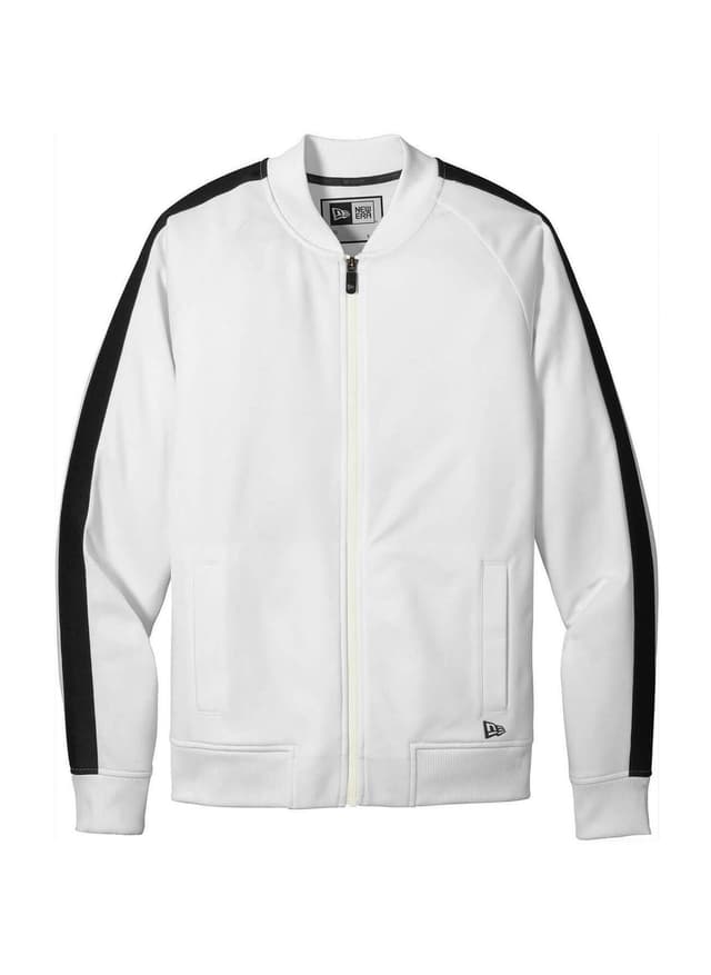 New Era Men's Track Jacket - Black,White 3XL