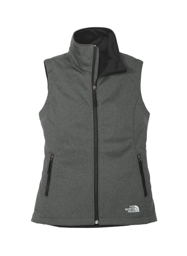 The North Face Women's Ridgewall Soft Shell Vest - Dark Grey LG