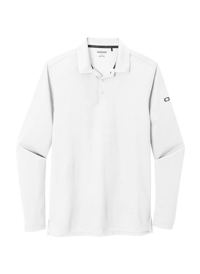 OGIO Men's Caliber 2.0 Long-Sleeve Polo - White 3XL