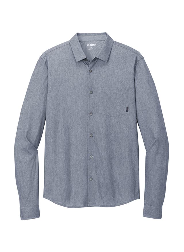 Ogio Men's Extend Long Sleeve Button Up - Blue 3XL