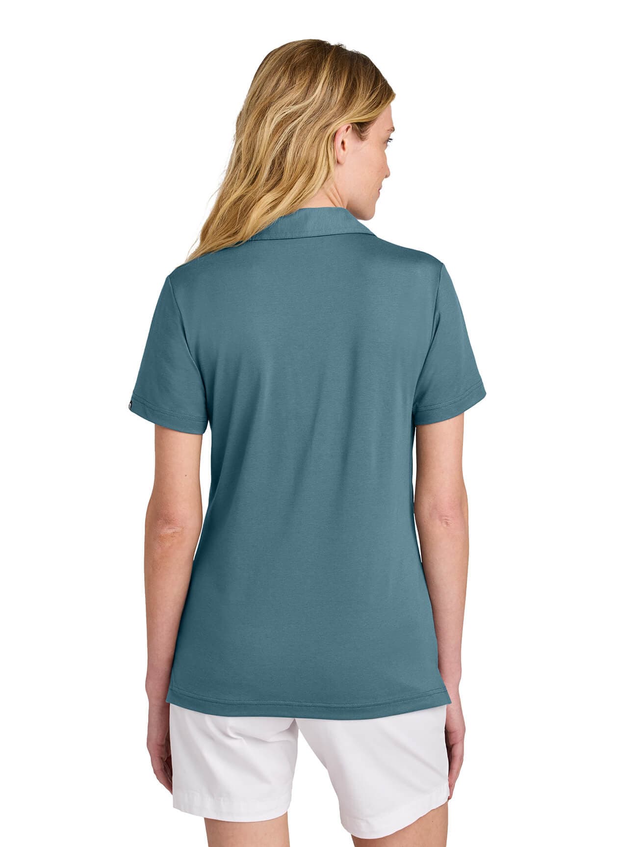 TravisMathew Women’s Glenview Solid Polo - Blue LG